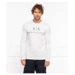 Облегающий крой с длинным рукавом Armani Exchange, белый - фото 2