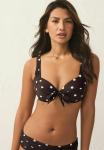 Топ бикини Next Bikini top, Chocolate Brown Cream Spot/Brown - фото 5