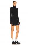 Платье мини Enza Costa Turtleneck Sweater, черный - фото 2