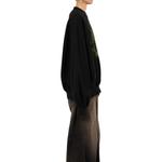 Свитшот с принтом Smiley Face Maison Mihara Yasuhiro, черный - фото 5