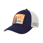 Мужская темно-синяя кремовая шляпа Wheaties Valin Trucker Snapback American Needle - фото