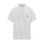 Мужская поло CAT, белый - фото