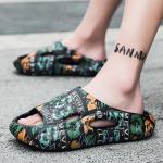 Шлепанцы мужские Caritesport, черный/зеленый - фото 7