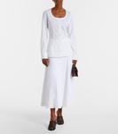 Хлопковая рубашка Jacquemus, белый - фото 2