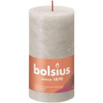 Свеча-столбик Sandy Grey Rustic Shine 13 см x 7 см Bolsius - фото