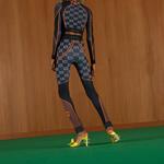 Леггинсы женские Gucci, черный / оранжевый - фото 3