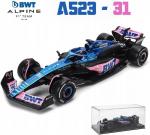 F1 BWT Alpine A523 #31 E.Ocon ШЛЕМ BBurago 1:43 - фото 7