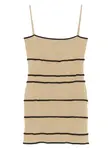 Платье мини в полоску Nanushka, нейтральный - фото