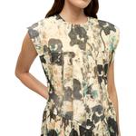 Платье с цветочным принтом GANNI, розовый - фото 6