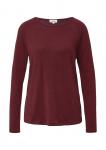 s.Oliver Лонгслив в цвете бордо - фото