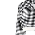 Укороченное пальто женское черное Miu Miu - фото 5