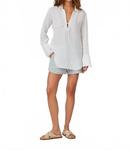 Белая туника с галстуком Bella Dahl - фото 4