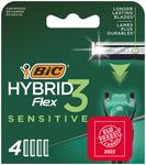 Стержни для бритв, 4 шт. BiC Hybrid Flex 3 Sensitive - фото