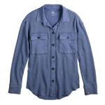 Девчачья оверсайз вафляная рубашка 6-20 в размерах regular и plus So, Black Luxe - фото 3