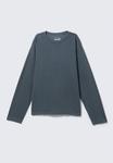 Топ Weekday Long sleeved top, Blue Washed/Blue - фото 4