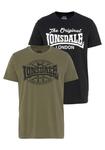 Рубашка LONSDALE, цвет Olive/Black - фото