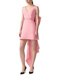 Шелковое мини-платье Carolina Herrera, розовый - фото