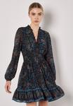 Платье Apricot PAISLEY RUFFLE MINI, Navy/Dark Blue - фото