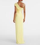 Платье макси из креп-джерси с драпировкой Medusa '95 Versace, Pale Yellow - фото 3
