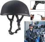 Мотоциклетный шлем открытого типа для мопеда, круизера, скутера, с быстросъемным креплением, подходит для езды, одобрен CEE qloijnv, 2-Matte Black - фото 5