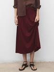 Таблица Gathered Midi Skirt Mango, Dark Red - фото