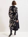 Натали платье-рубашка с цветочным принтом Phase Eight, Black/Ivory - фото 2