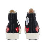 Кроссовки Comme Des Garçons Play X Converse Multi Heart High, черный - фото 3