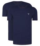 Футболка мужская Guess Underwear базовая 2 шт, синий - фото