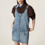 Джинсовое мини-платье MIU MIU, синий - фото 4