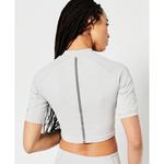 Футболка Superdry Run 3/4 Tight Crop, белый - фото 2