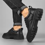 Рабочие ботинки мужские низкие черные AOKANG, черный (стандартный размер спортивной обуви) - фото 10