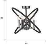 Потолочный светильник 45x33x45 см - фото 4