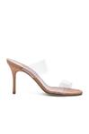 Туфли Manolo Blahnik PVC Scoltos, цвет Nude Suede - фото