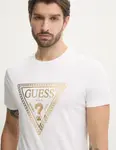 Хлопковая футболка Guess, белый - фото 4
