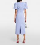 Свадебное платье миди annabelle с бантом Rebecca Vallance, синий - фото 3