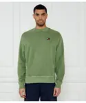 Толстовка Relaxed fit Tommy Jeans, зеленый - фото