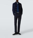 Хлопковая поло Tom Ford, Denim Blue - фото 2