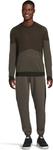 Свитер Armani Exchange Men's Wool Blend Pullover, Sauge/Chocolate Mel - фото 5