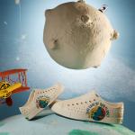 Сабо Native Shoes с рисунком и значками, белый - фото 36