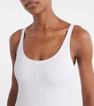 Монограммный джерси купальник Toteme, белый - фото 4