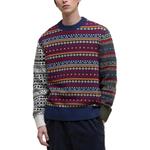 Свитер с узором фэр-айл BARBOUR, синий - фото