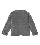 Клетчатый фланелевый блейзер Ginevra Bonpoint, Gris Chine Moyen - фото 3