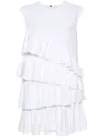 Платье с оборками MSGM, белый - фото