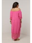 Длинное платье Curvy Lady, розовый - фото 4