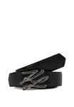 Ремень KARL LAGERFELD AUTOGRAPH ENAMEL BELT, Black - фото 2