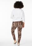 Брюки Zizzi Leggings, Snake/Mottled Light Brown - фото 3