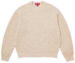 Свитер Supreme Small Box Waffle, кремовый - фото
