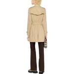 Тренч короткий Burberry Kensington, бежевый - фото 3