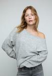 Джемпер Stradivarius SOFT-TOUCH BOAT NECK SWEATER, Grey - фото
