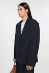 Пиджак свободного кроя Acne Studios, темно-синий - фото 2